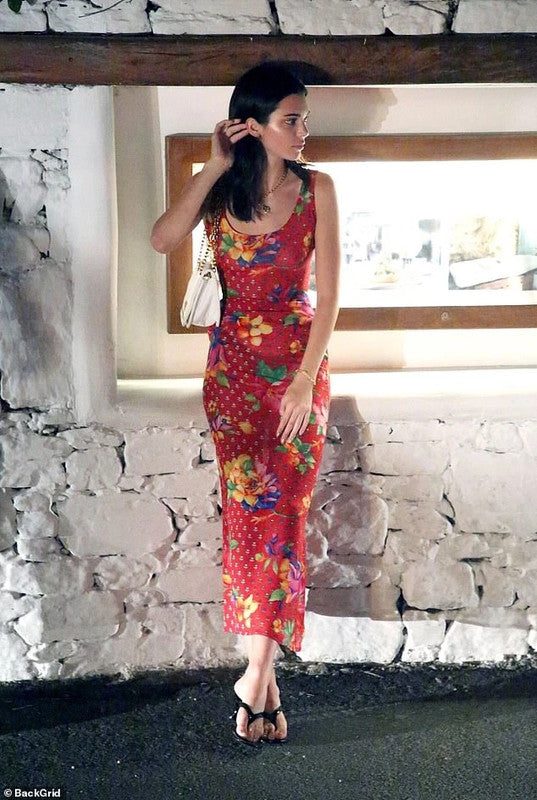 Vintage Gianni Versace Bodycon Floral Dress - IT 38 UK 10