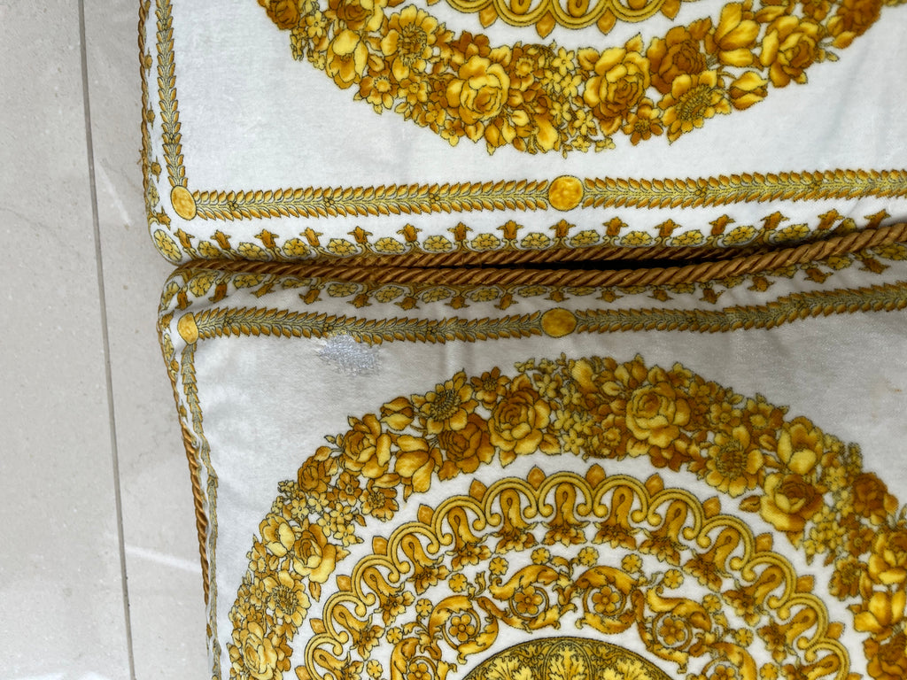 Vintage Gianni Versace Atelier Goose Down Comforter & Cushions — Luxury Bedding Set