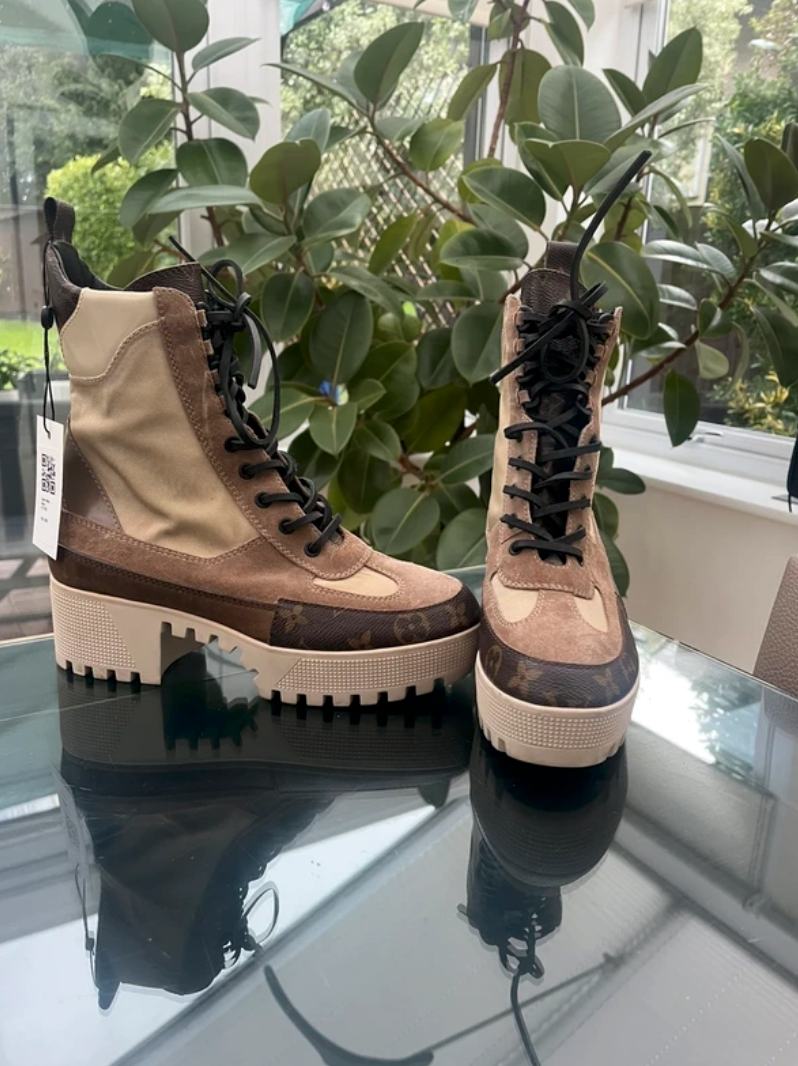 Louis Vuitton Laureate Platform Dessert Boots EU 38