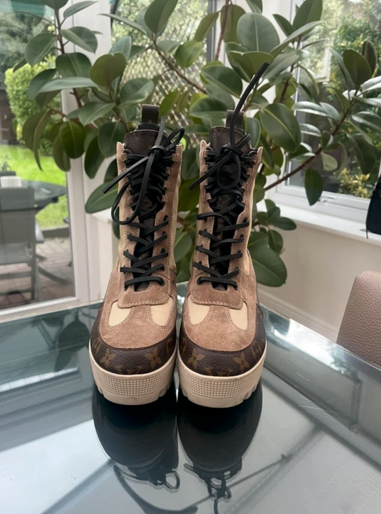 Louis Vuitton Laureate Platform Dessert Boots EU 38