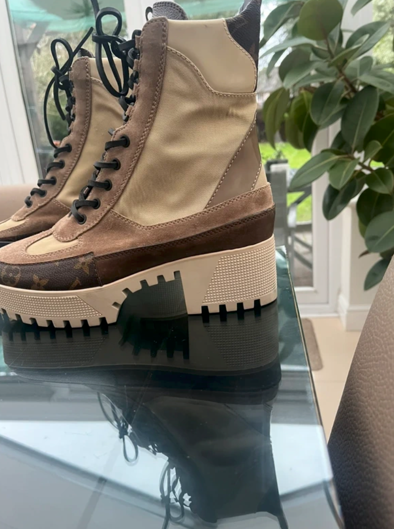 Louis Vuitton Laureate Platform Dessert Boots EU 38