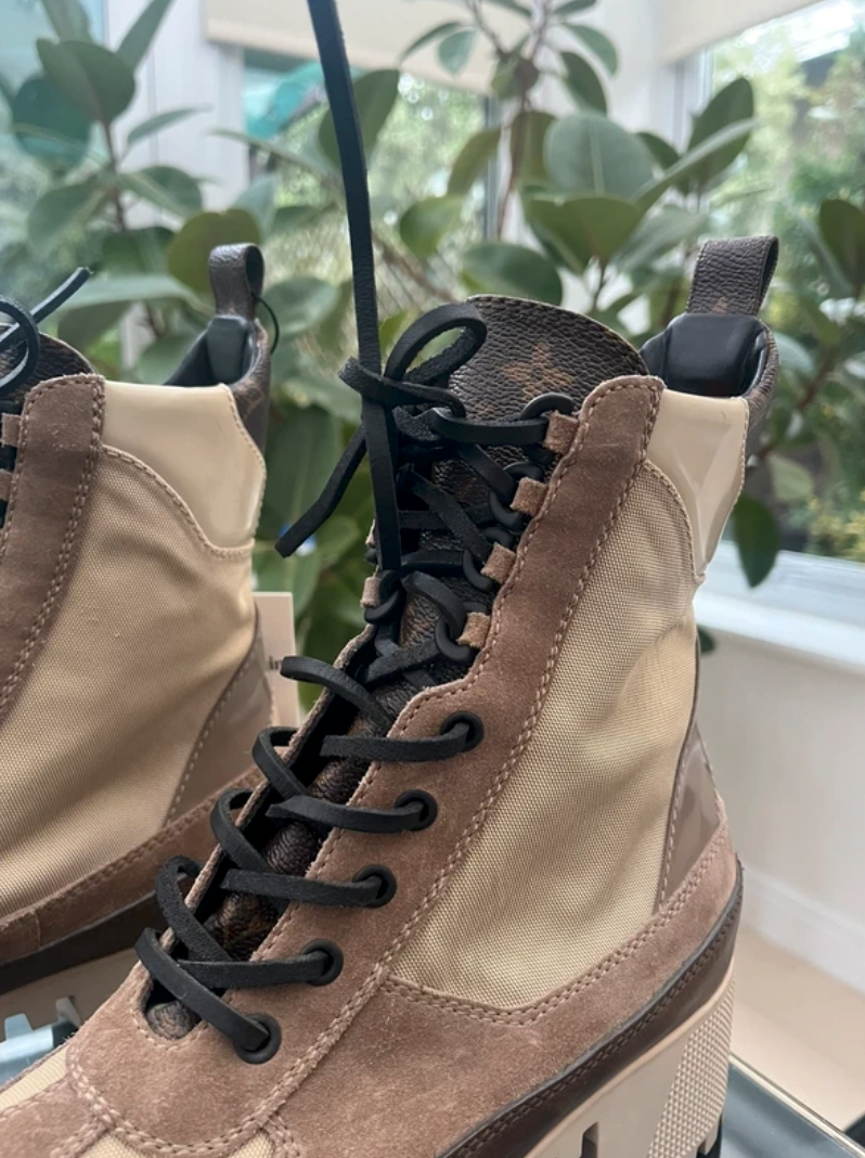 Louis Vuitton Laureate Platform Dessert Boots EU 38